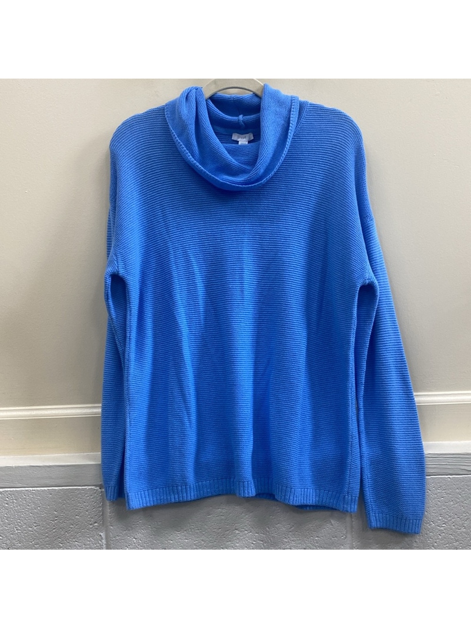 J. Jill Nwt Mp Royal Blue Knit Loose Turtleneck Sweater